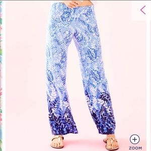 NWT 33” Bal Harbour Palazzo Pant, Blue Peri, XS